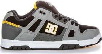 DC Stag Trainers Grey Black Men