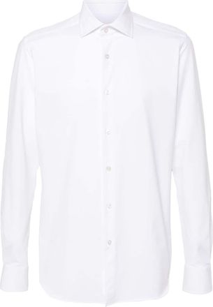 Xacus long-sleeve poplin shirt - men - Elastane/Polyamide - 41 - White