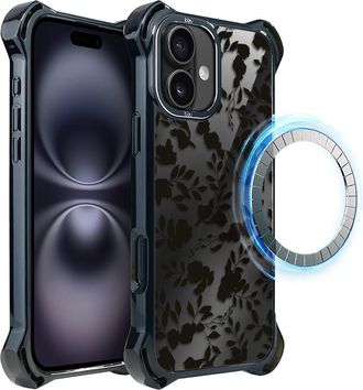 OEM Funda Ibizu Dropguard Ultra Para Iphone 16 Plus Con Magsafe, Color Midnight, Leaf Shadow