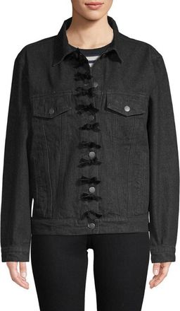 Manoush Black Denim Jacket Size L