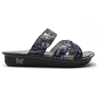 Alegria Victoriah Leather Womens Slides Sandals - Feral - Size:UK 6.5