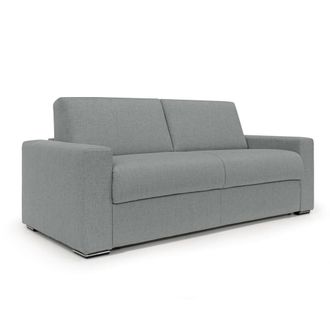 Divani.Store Sof&aacute; convertible con colch&oacute;n h20 cm 220 cm gris