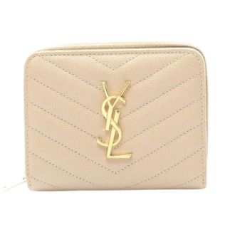 Saint Laurent Pre-owned Wallets, female, Beige, Size: ONE SIZE Pre-owned Paris Monogram Wallet
