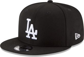 New Era Mens Snapback, Los Angeles Dodgers Black White, One Size