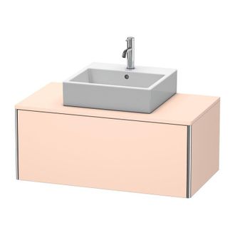 Duravit Duravit Xsquare Vanity Unit Colgado En La Pared 100.0 X 54.8 Cm, 1 Extra&iacute;ble, Color (frente/cuerpo): Albaricoque Perla Seda Laca Mate - Xs490102020