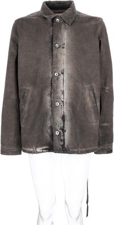 Rick Owens Vintage-Inspired Grey Cotton Sports Jacket