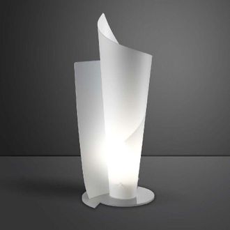 Linea Zero L&aacute;mpara De Mesa En Polilux Vela Bianca Di&aacute;metro 27 X H70 Cm