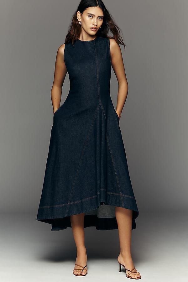 denim dresses petite Stitch Mini Dress turn over and bubble setitem-18726-18728 Size Guide:6 BuddyLove | Raelynn Denim