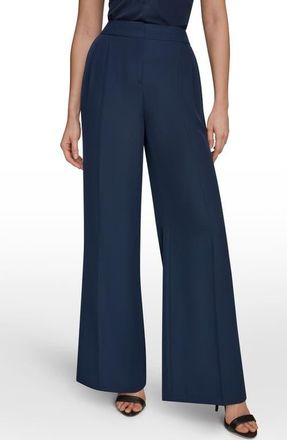 DKNY High Waist Wide Leg Pants in Nightfall at Nordstrom, Size 10
