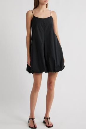 Rails Blanca Bubble Hem Cotton Blend Minidress in Black at Nordstrom Rack, Size Xx-Small