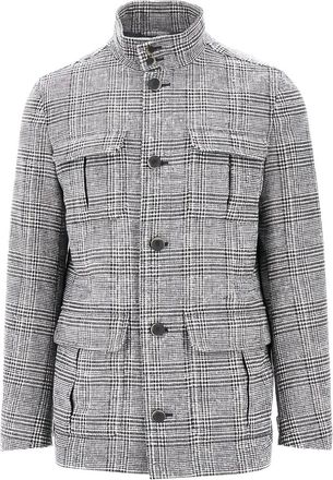 Herno Cappotto monopetto a quadri - Grigio