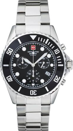 Swiss Alpine Military 7053.9137 Chronograaf Horloge - Heren - Horloges - Grijs - ONE Size - Accessoires