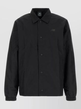 New Balance polyester jacket collared design elastic cuffs