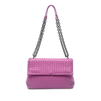 Bottega Veneta Pre-owned Bottega Veneta Medium Nappa Intrecciato Olimpia Shoulder Bag Ladies 96V9TTH68T1IM23W