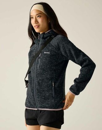 Regatta Newhill - Felpa con cappuccio da donna grigio tempesta con zip