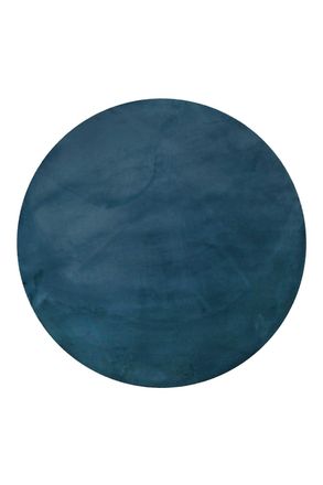 Esprit Alfombra efecto piel de conejo suave de pelo insertado azul 100 rd