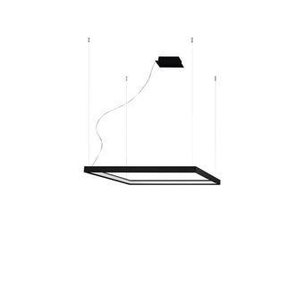 Thoro L&aacute;mpara de techo aluminio negro 3000k alt. 150 cm