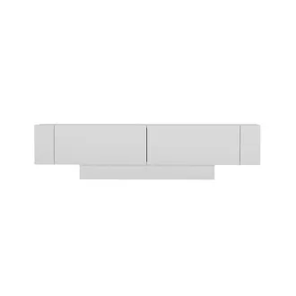 Calicosy Calicosy - Mueble De Tv Con 2 Puertas Y 2 Estantes Murales Blancos L150 Cm - Matera
