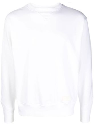 Pantaloni Torino crewneck cotton-blend sweatshirt - White