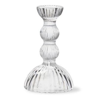 Tag Ella Clear Soda Lime Glass Taper Candle Holder 3.62x3.62x5.91 in at Nordstrom