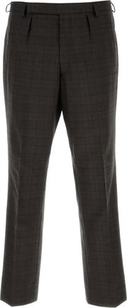 Prada Geruite plooibroek - Bruin