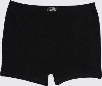 Maison Margiela Boxer in cotone stretch slim fit con logo a contrasto