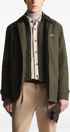 Fay Mens Jacket - Dark Green Cotton - Size X-Large