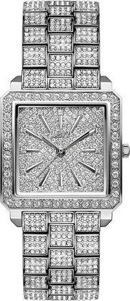 JBW Cristal Quartz Diamond Crystal Silver Dial Ladies Watch J6386C