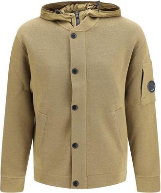 C.P. Company Beige Wool Oves Aries Mens Cardigan