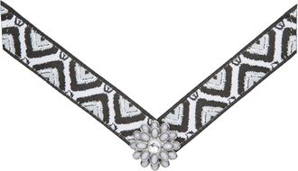 Lindsay Phillips Lindsay Phillips Coraline Interchangeable Shoe Strap, Black and Grey, Small