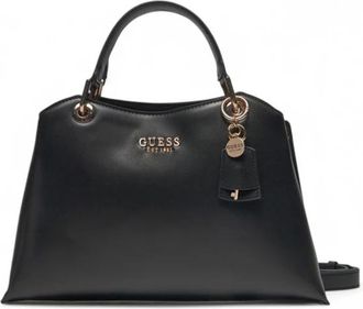 Guess Eco Evaine Satchel - Dames - Handtassen - Zwart - ONE Size - Tassen