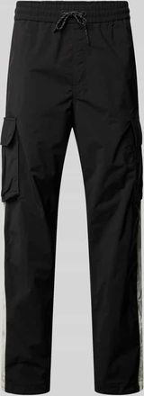 HUGO BOSS Regular Fit Cargohose mit Label-Applikation Modell COLAS262 in Black, Gr&ouml;&szlig;e XXL