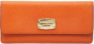 Michael Kors Pre-owned Wallets, female, Orange, Size: ONE SIZE Pre-owned Leather Wallet