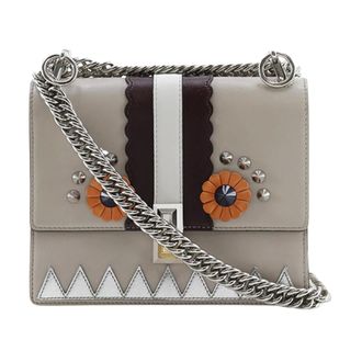 Fendi Pre-owned Chain Leather Shoulder Bag - Dames - Pre-owned - Veelkleurig - Maat: ONE Size Leer