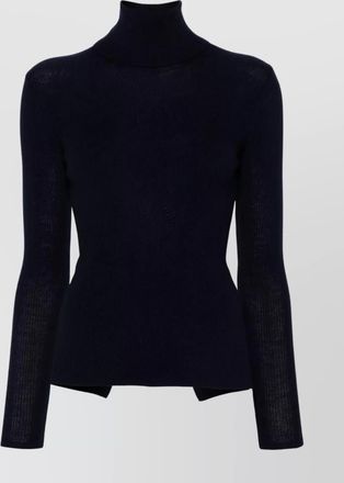 Parosh wool ribbed-knit turtleneck jumper