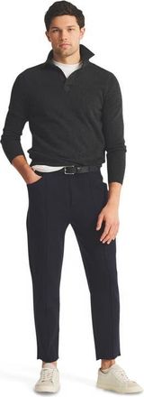 Naadam Signature Cashmere Long Sleeve Polo in Smoke at Nordstrom, Size Xx-Large