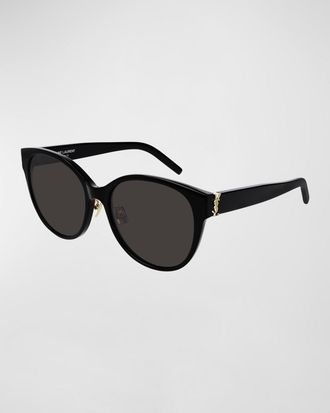 Saint Laurent SL M39 Rounded Acetate Sunglasses