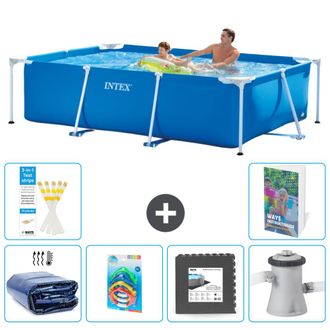 Intex Piscina Con Estructura Rectangular - 260x160x65 Cm - 7-piezas S3