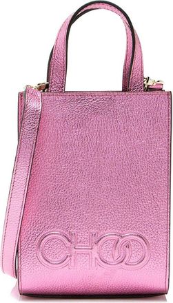 Jimmy Choo London Metallic Leather Mini Tote (Authentic Pre-Loved)