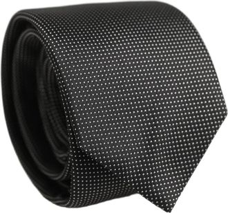 Dolce & Gabbana Zijde Micro Polka Dot Verstelbare Strikdas - Heren - Stropdassen - Zwart - ONE Size - Accessoires