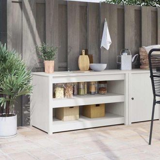vidaXL Vidaxl - Gabinete De Cocina Con Estante Blanco 106 X 55 X 64 Cm