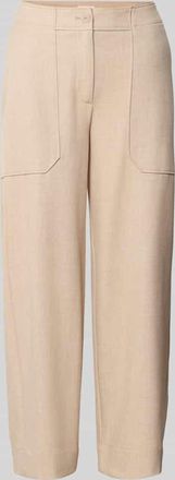OPUS Barrel Fit Stoffhose mit Eingrifftaschen Modell Myha fresh in Mittelbraun, Größe 34