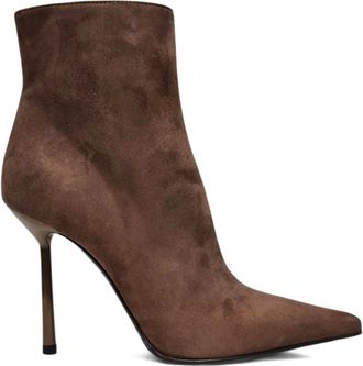 Le Silla 90mm Bella boots - women - Suede/Leather/Leather - 38.5 - Brown