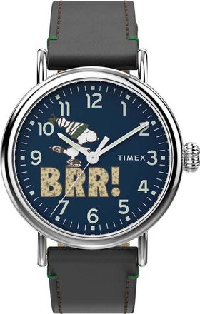 Timex TW2V60700 Mens Peanuts Waterbury Standard Watch - Silver - One Size