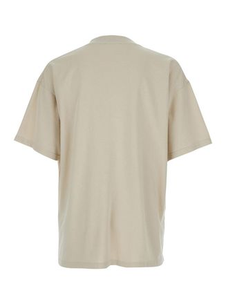 Represent Mens T-Shirt Thoroughbred Beige Cotton T-Shirts And Polos
