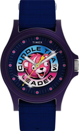 Timex X Fortnite Acadia Mens Blue Watch TW2Y46200 Fabric - One Size