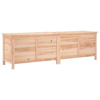 Berkfield Home Garden Storage Box 198.5x50x56.5 cm Solid Wood Fir in Light Tan