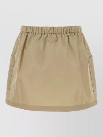 Prada recycled nylon mini skirt