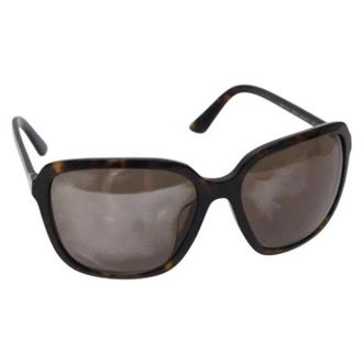 Prada Pre-owned Plastic sunglasses - Dames - Pre-owned - Bruin - Maat: ONE Size