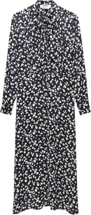 Msgm spot-print maxi dress - women - Viscose - 40 - Black